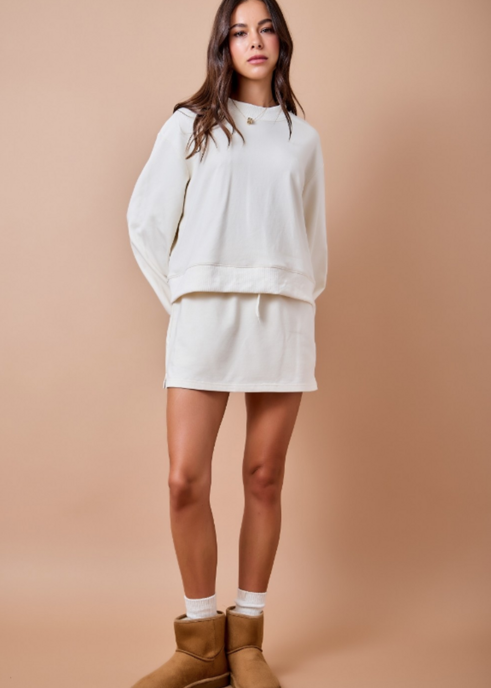 Drawstring Skort