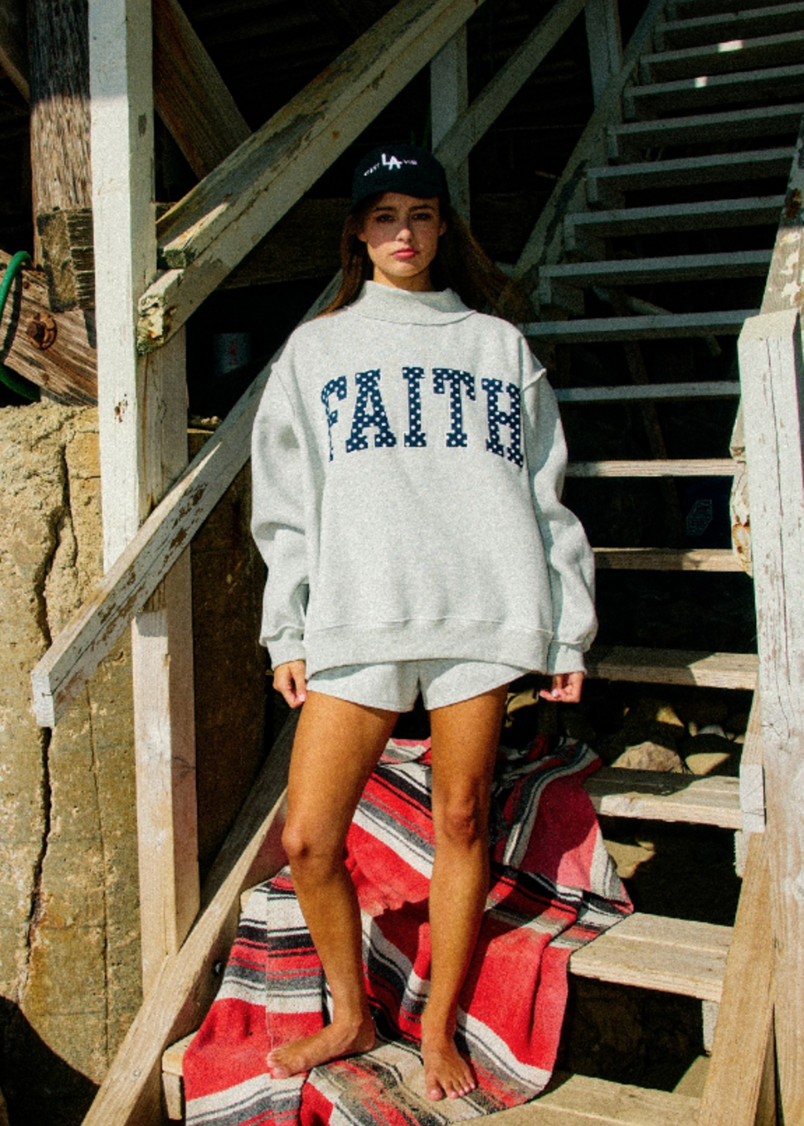 Faith Polka Dot Mockneck
