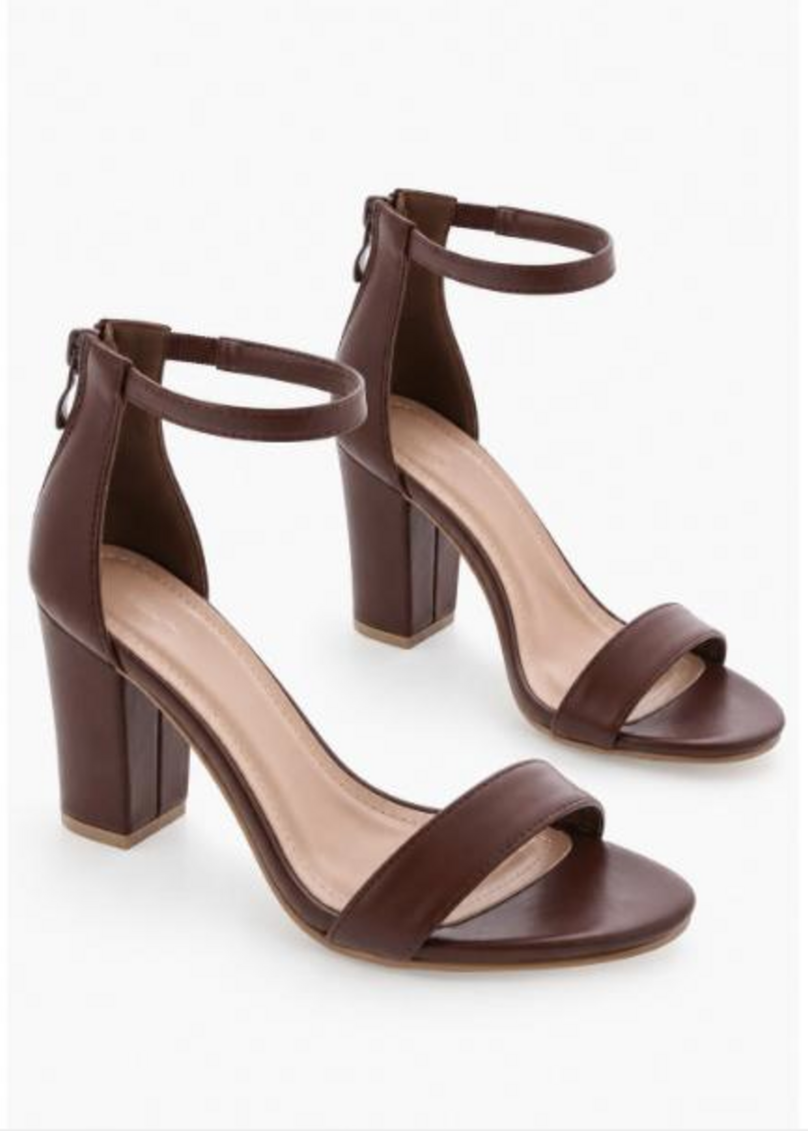 Brown Block Heels