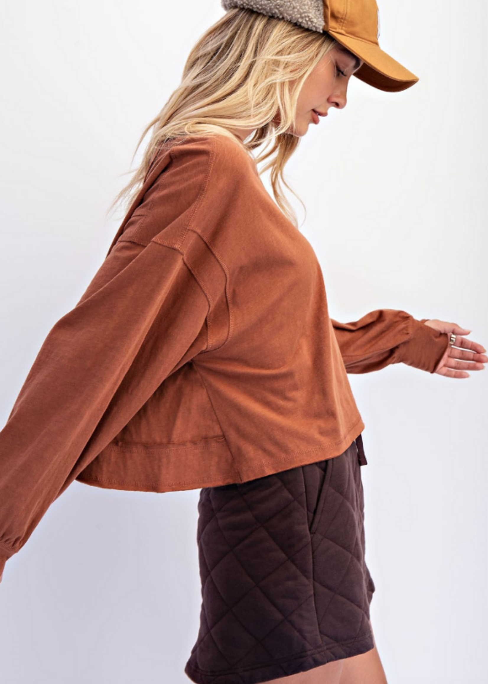 Fall's Best Open Back Slub Top (6 Colors)