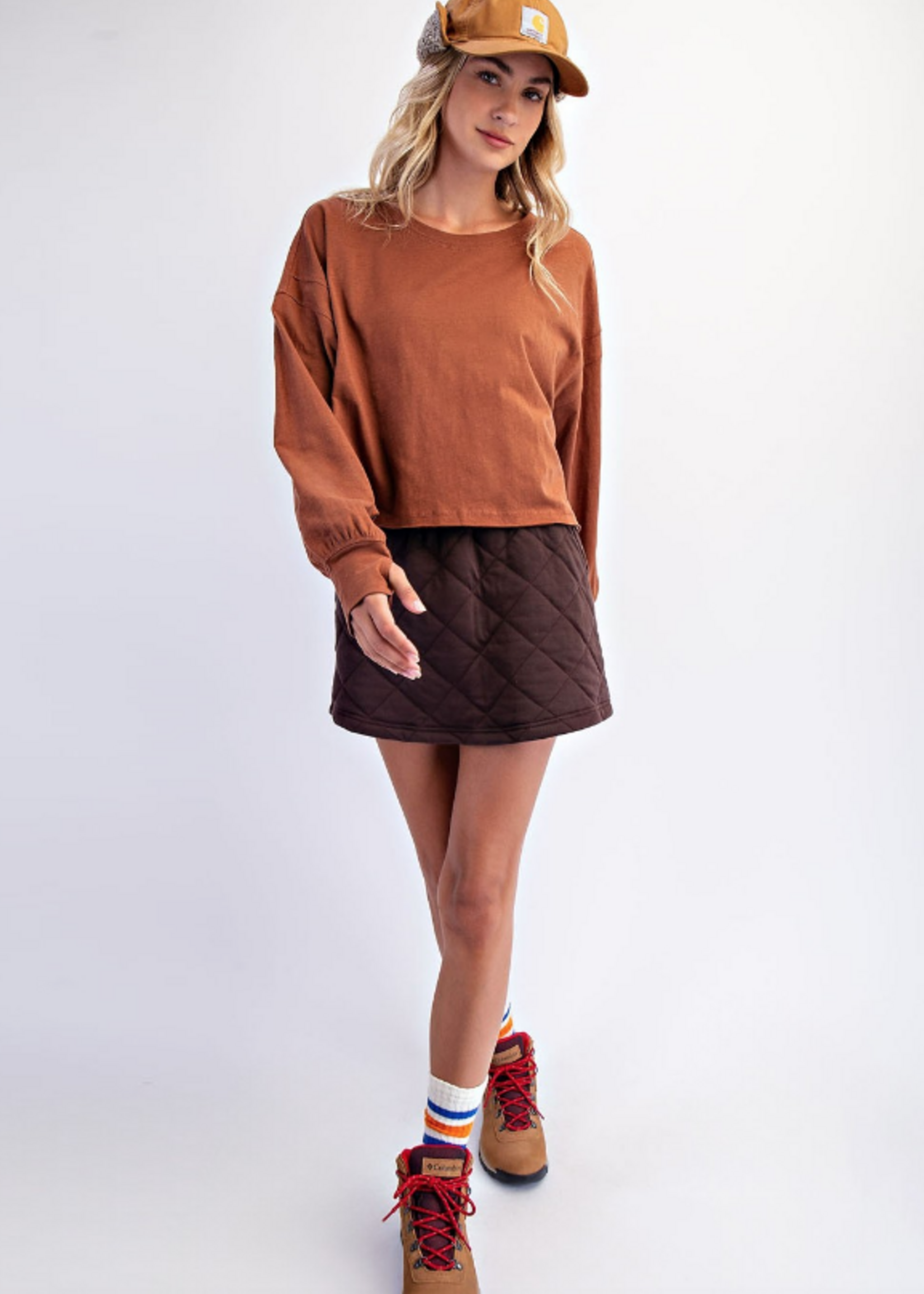Fall's Best Open Back Slub Top (6 Colors)