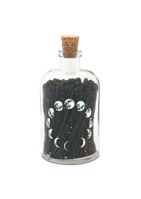 Skeem Design Moon Phases Glass Match Bottle