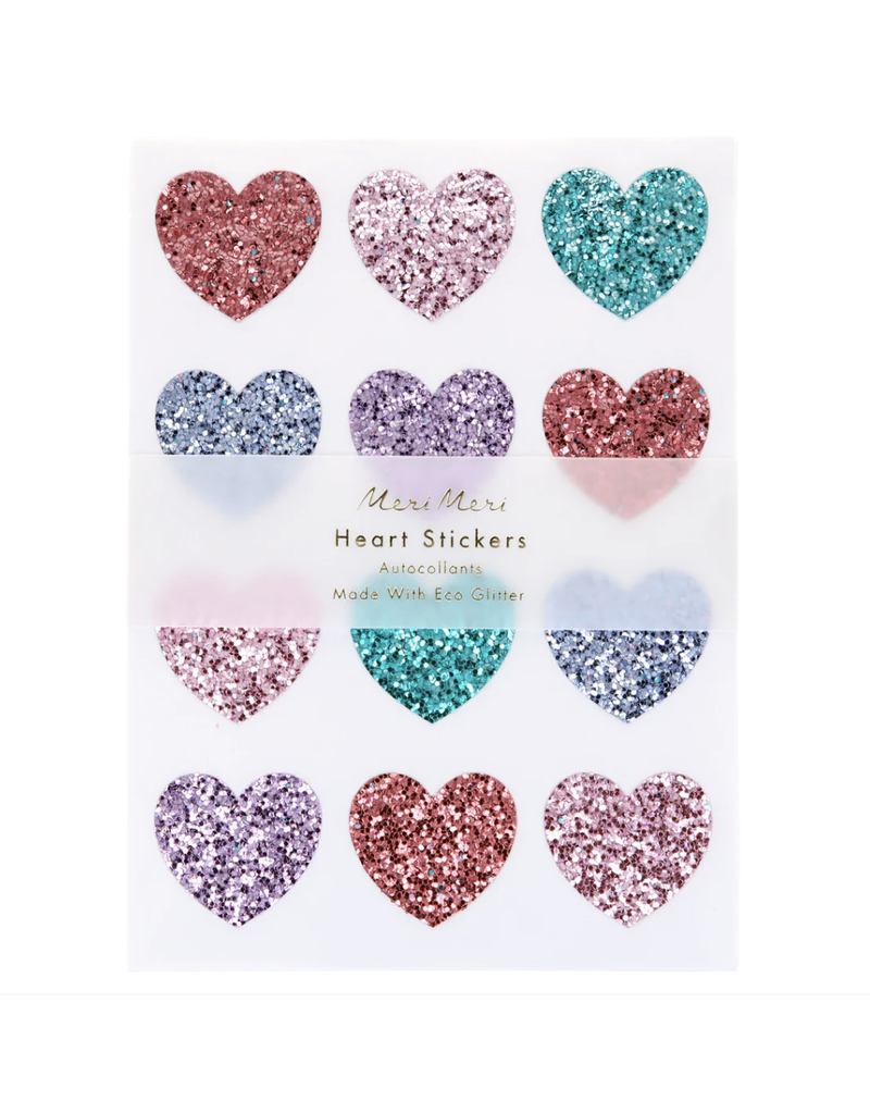 Meri Meri Glitter Heart Stickers