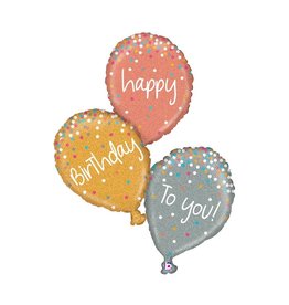 Betallic Glitter Balloon Trio