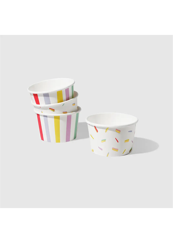 Coterie Party Stripe and Sprinkle Bowls