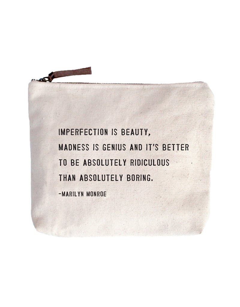 Sugarboo Canvas Pouch with Quote