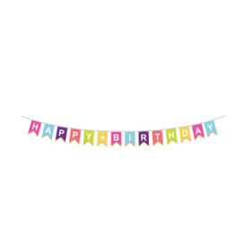 Party Partners Dayglo Birthday Banner