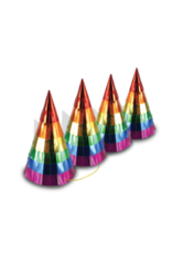 Party Partners Rainbow Fringe Party Hats Packaged