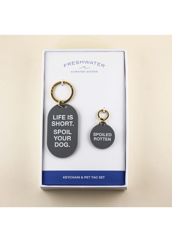 Freshwater Goods Keychain/Pet Tag Gift Set