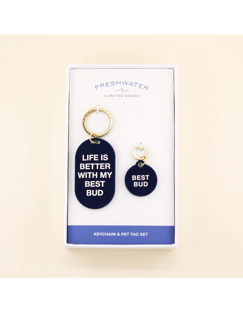 Freshwater Goods Keychain/Pet Tag Gift Set