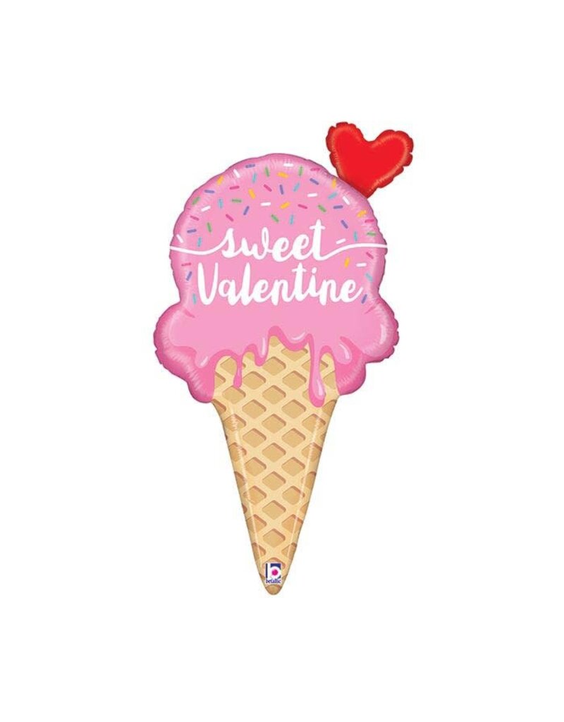 Burton and Burton Sweet Valentine Ice Cream Balloon