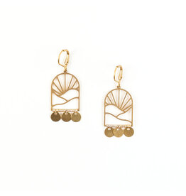 Altiplano Brass Sunrise Earrings