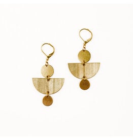 Altiplano Half Moon and Disc Earrings