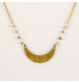 Altiplano Labradorite Moon Necklace