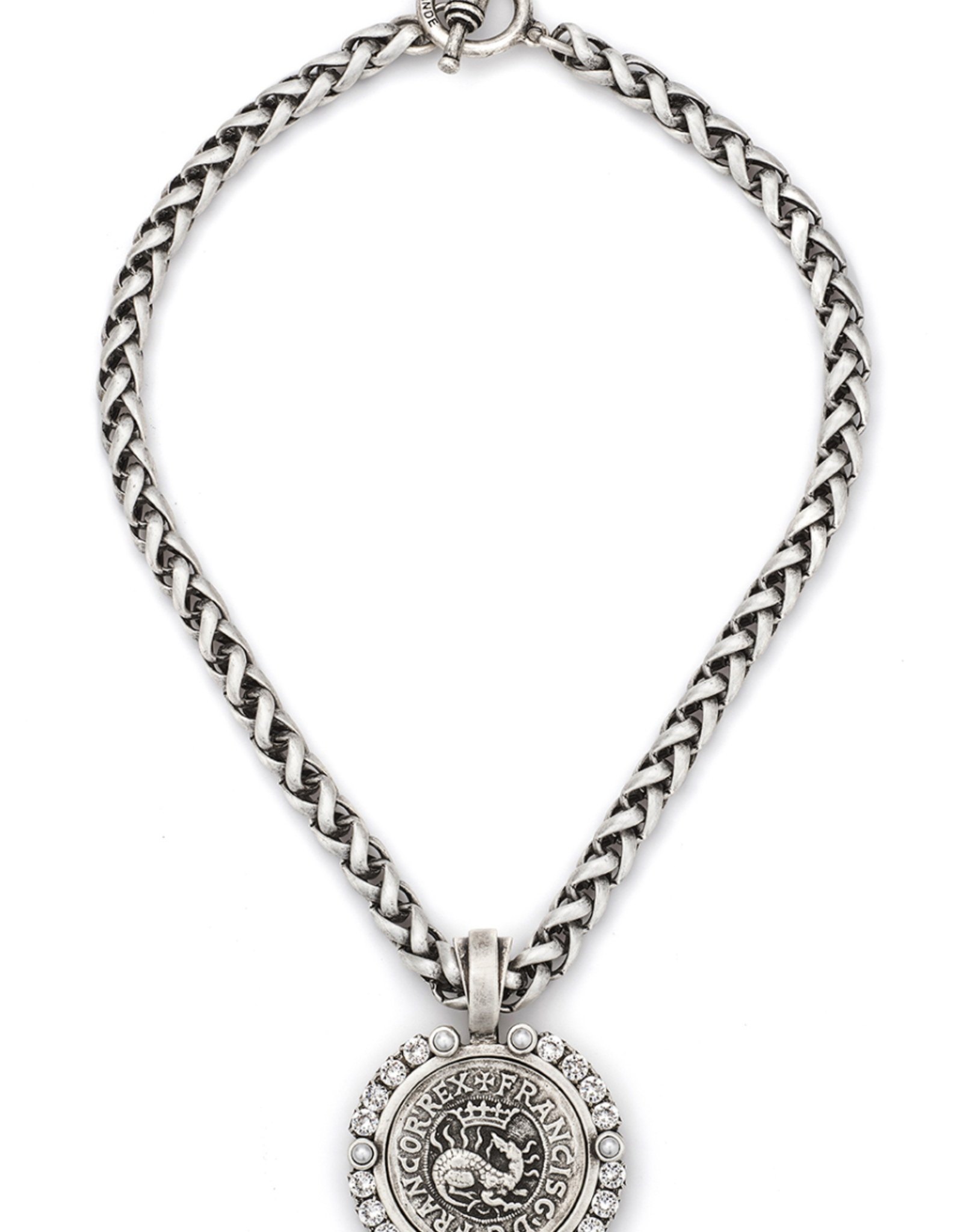 French Kande 16" Drago Medallion Necklace