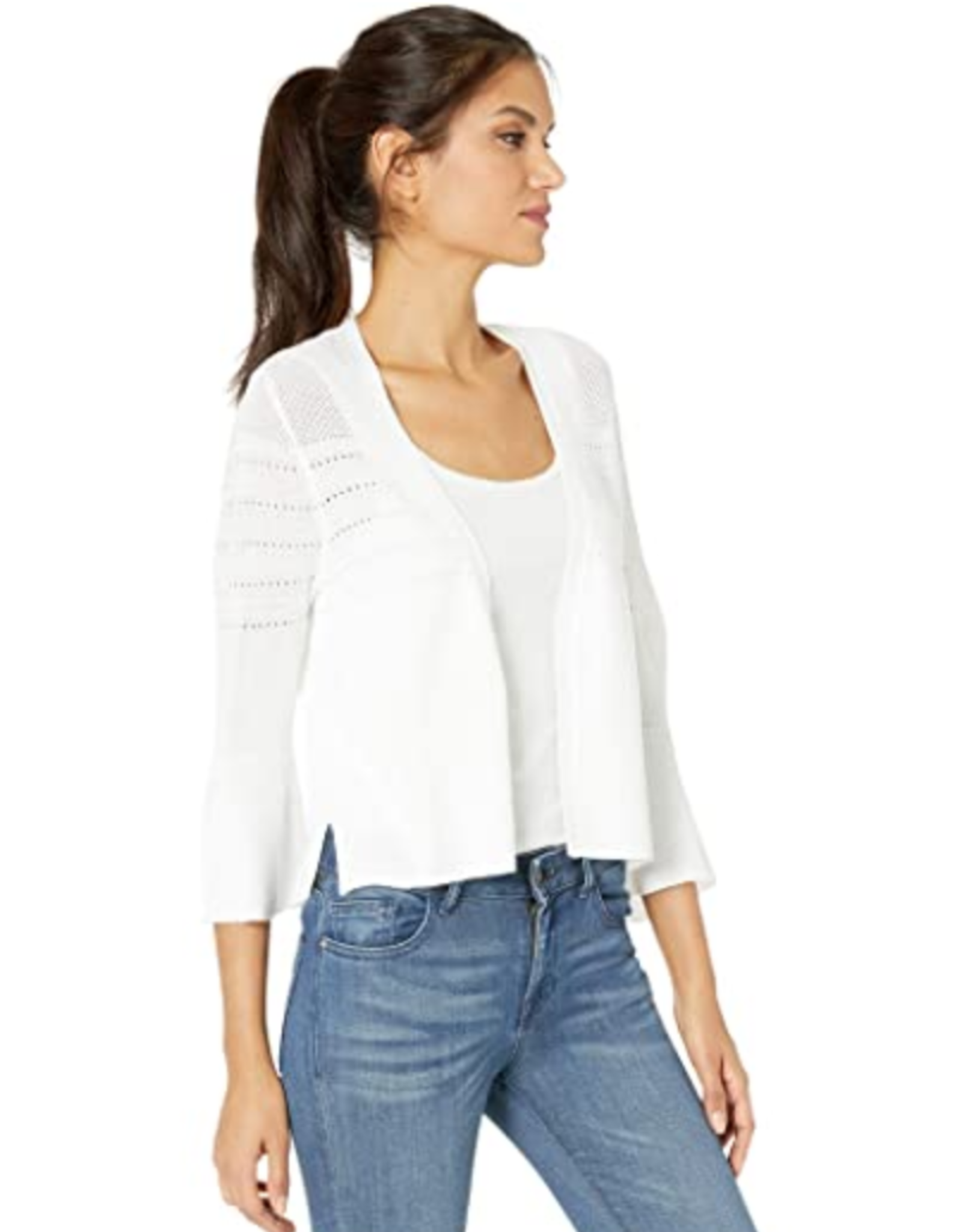 3/4 Crop Sweater Cardigan - Ciao Bella Boutique
