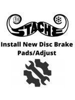 Install New Disc Brake pads/adjust