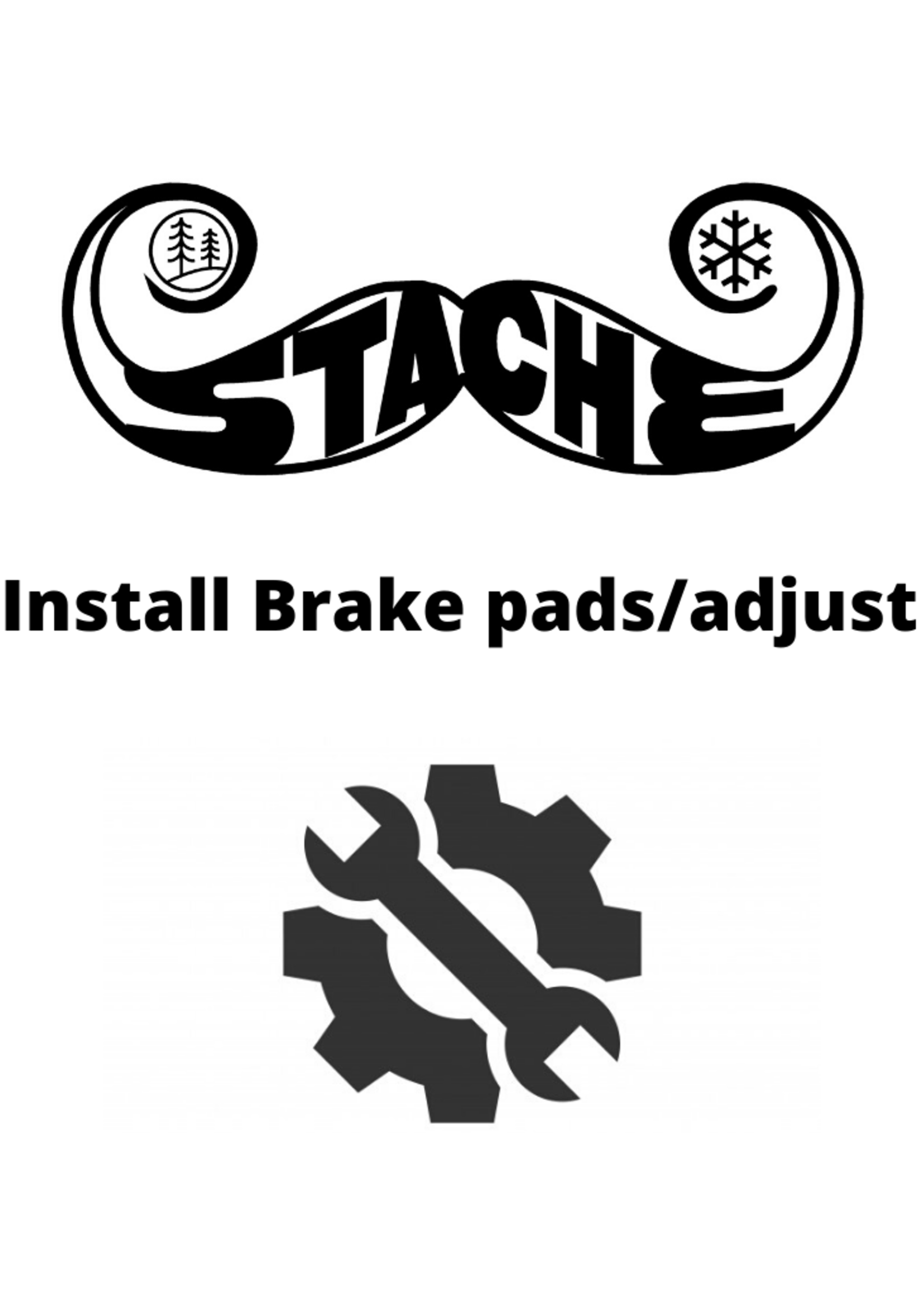 Install Brake pads/adjust