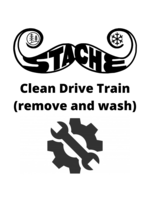 Clean Drive Train (remove and wash)