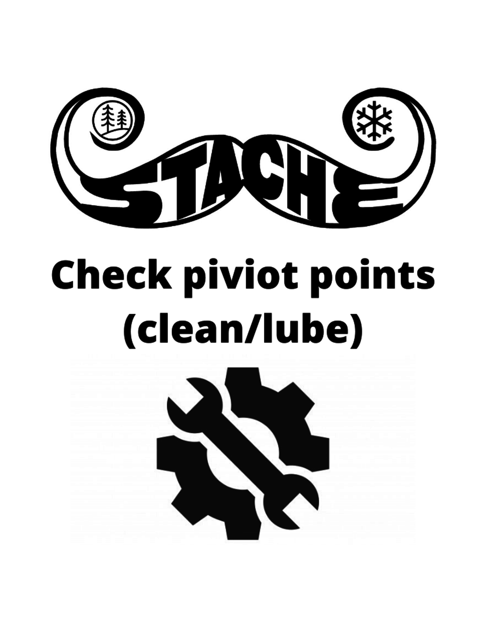 Check piviot points (clean/lube)