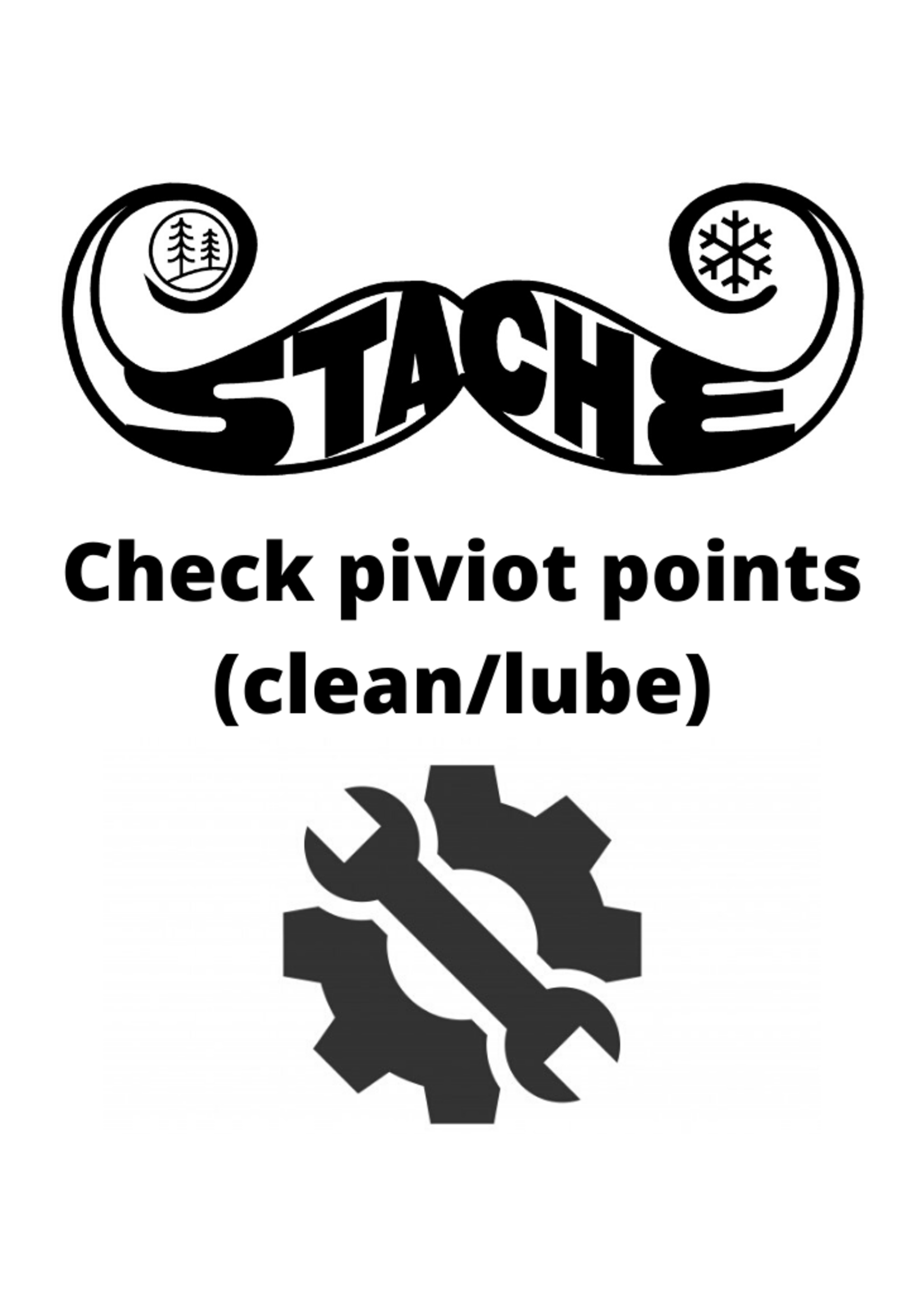 Check piviot points (clean/lube)