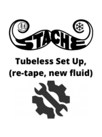 Tubeless Set Up, (re-tape, new fluid)