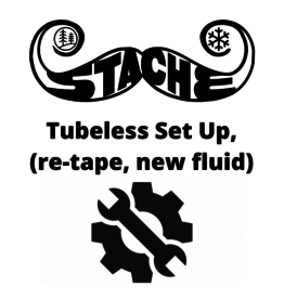Tubeless Set Up, (re-tape, new fluid)
