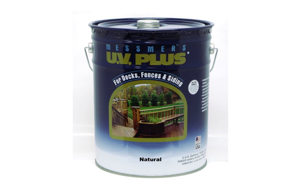 Messmers UV Plus Stain Natural 5gal Pail