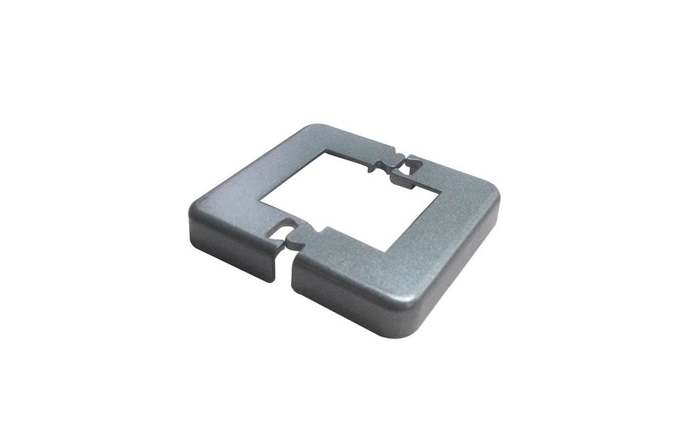 Crystal Rail Base Plate Cover Satin Aluminum