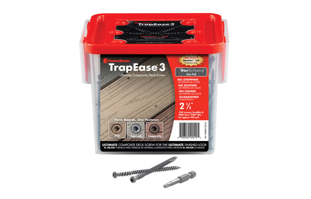 TrapEase 3 2-1/2" Color Matched Deck Screws