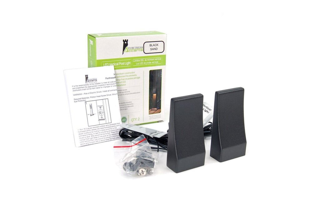 Fortress Accents LED Vertical Post Light Kit (2/pk)