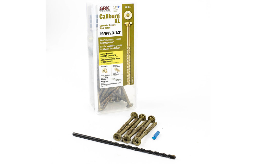GRK 19/64" Caliburn Concrete Screw (25pk)
