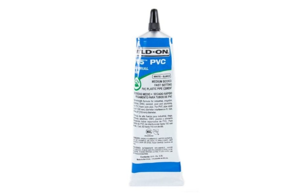 Weld-On PVC Glue Tube White 5oz