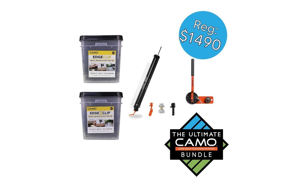 Camo EDGE Mix 900CT Bundle (Includes 1 Bucket Edge Clips, 1 Bucket X Clips)