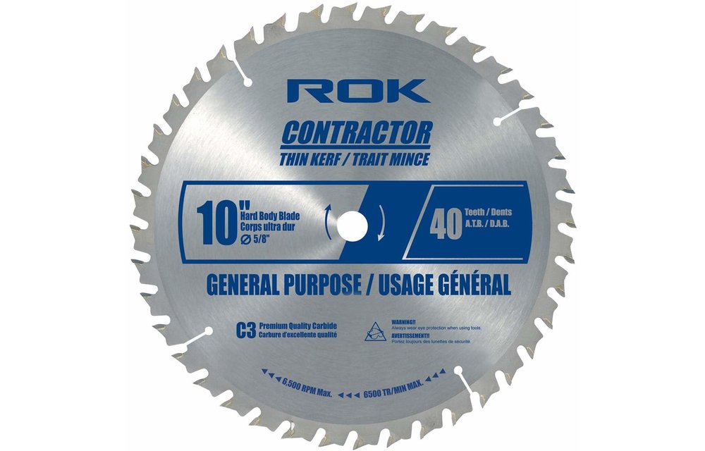 ROK 10-inch x 40-tooth General Saw Blade
