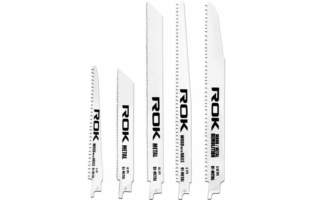 ROK 12-piece Bi-Metal Reciprocating Saw Blades