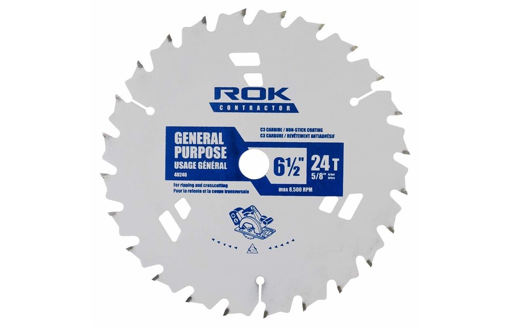 ROK 6 1/2-inch x 24-tooth General Purpose Saw Blade