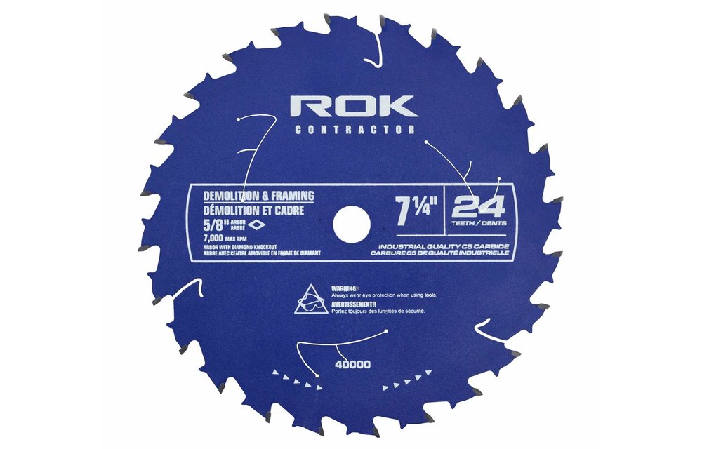 ROK 7 1/4-inch x 24-tooth Demolition Saw Blade