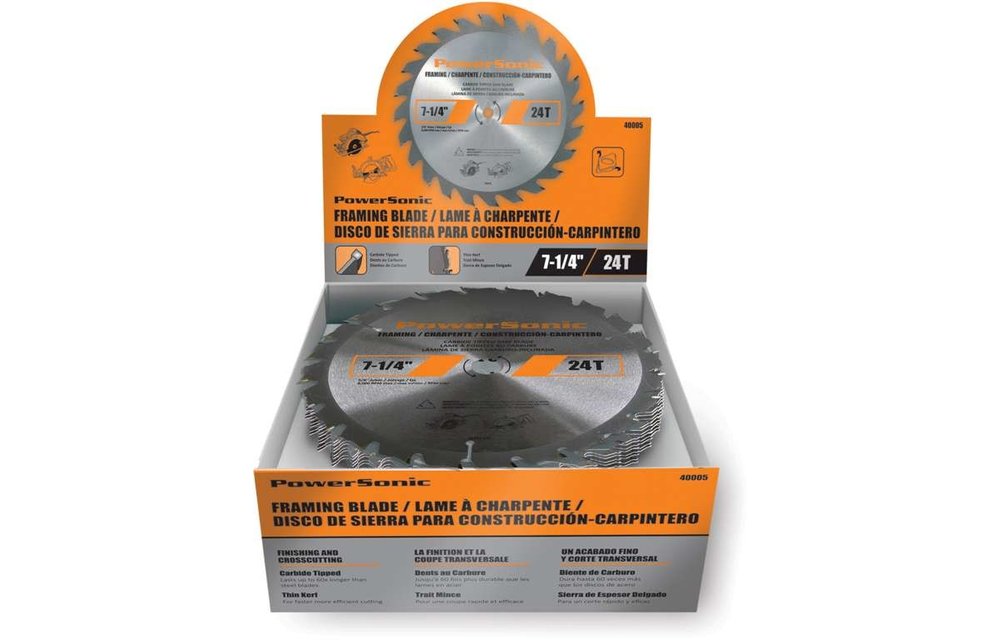 PowerSonic 7 1/4-inch x 24-tooth Framing Saw Blade