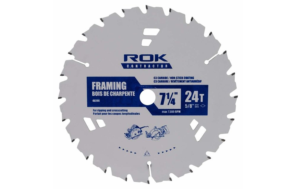 ROK 7 1/4-inch x 24-tooth Framing Saw Blade