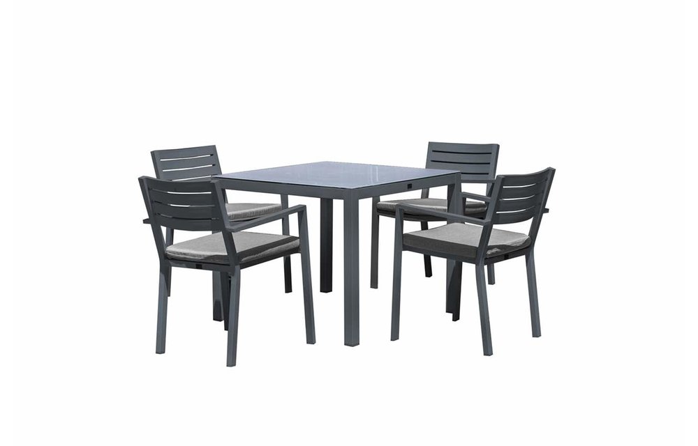 MyPatio Delray 5-piece Aluminum Dining Set