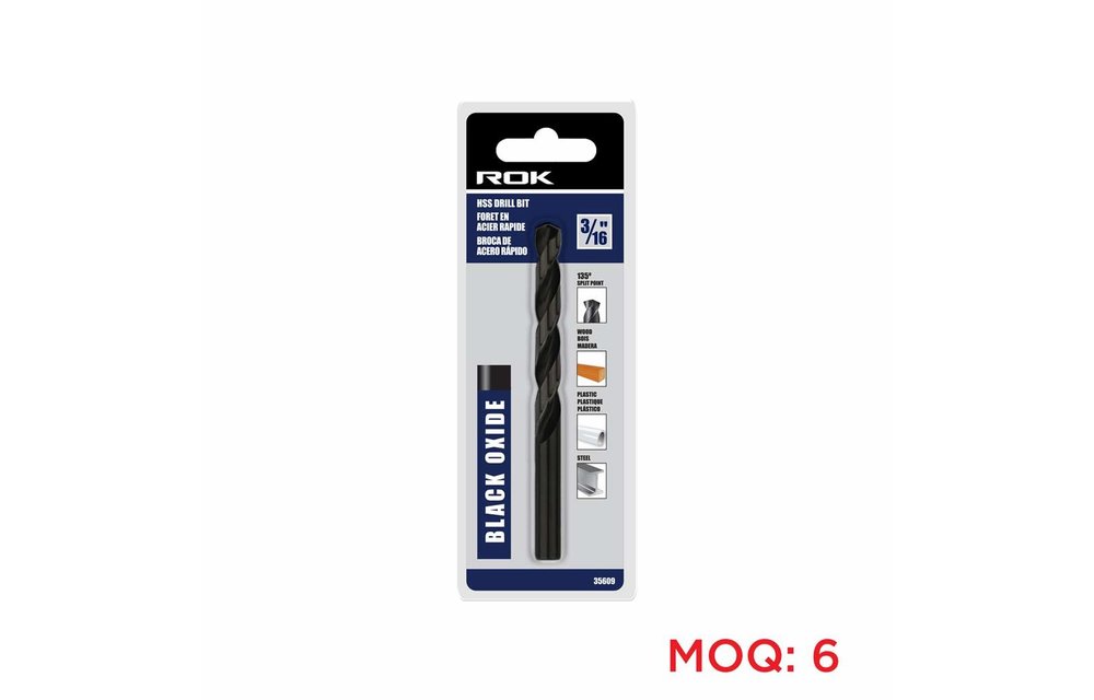 ROK 3/16-inch Drill Bit HSS