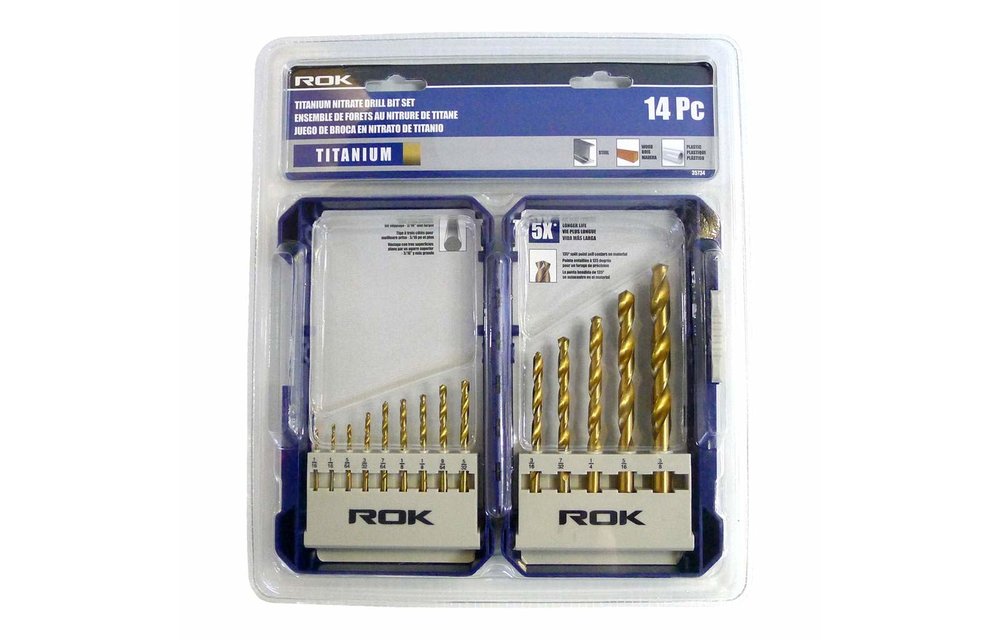 ROK Drill Bit Set HSS 14-piece
