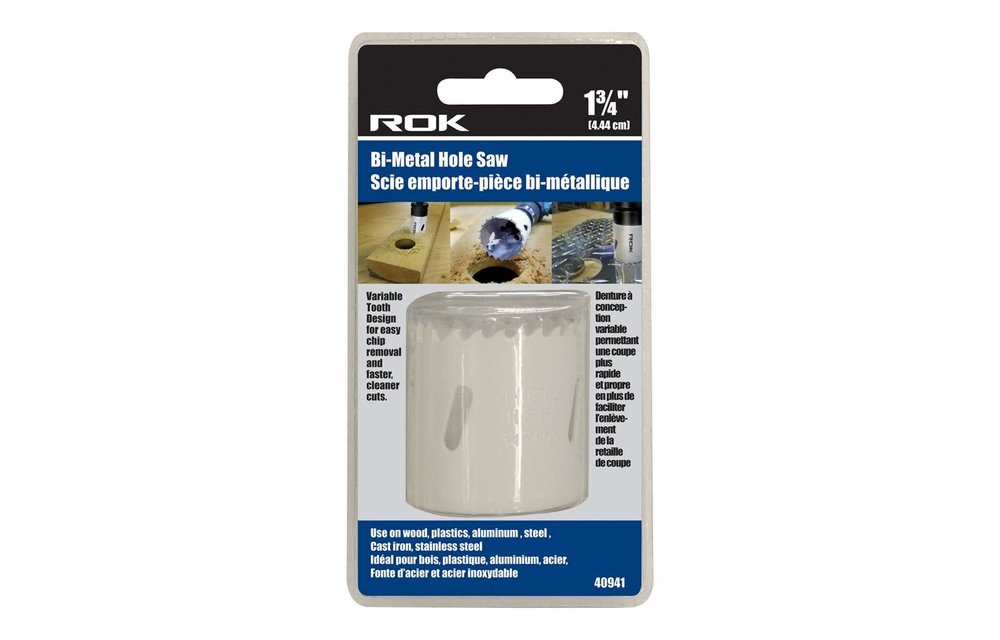 ROK Hole Saw Bi-Metal 1 3/4-inch