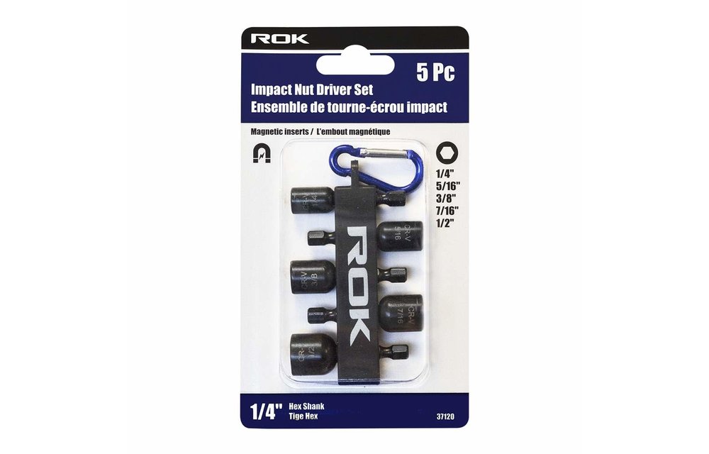 ROK Impact Nut Driver 5-piece Magnetic