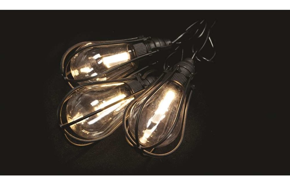 MyPatio 10' LED Patio Lights 10-light - Cage
