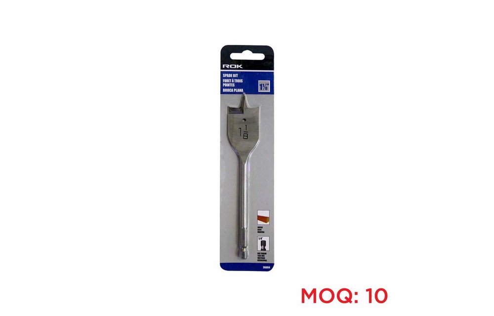 ROK 1 1/8-inch x 6-inch Spade Bit