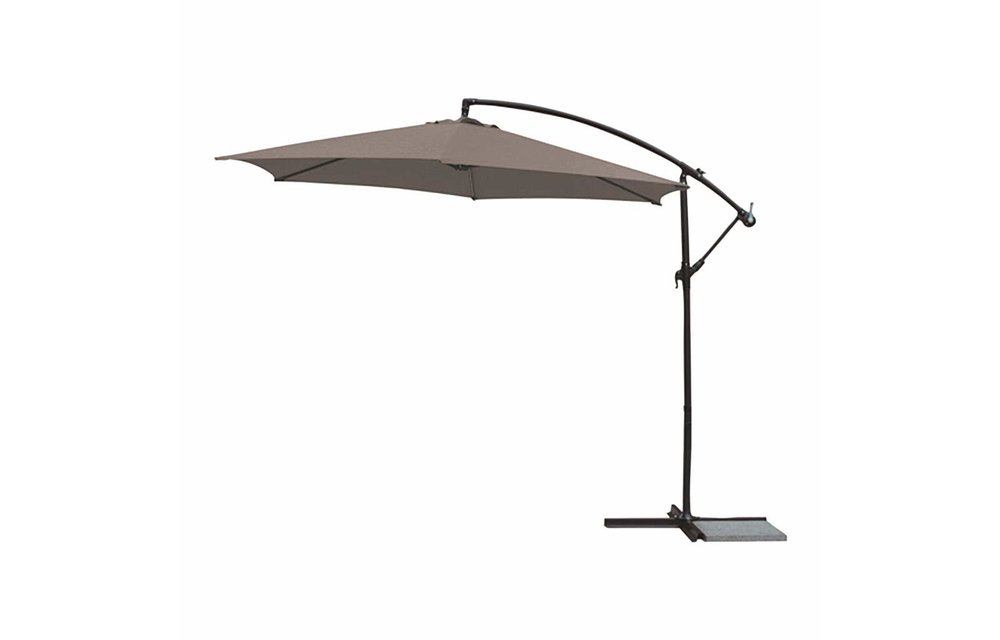 MyPatio 10' Offset Umbrella - Stone