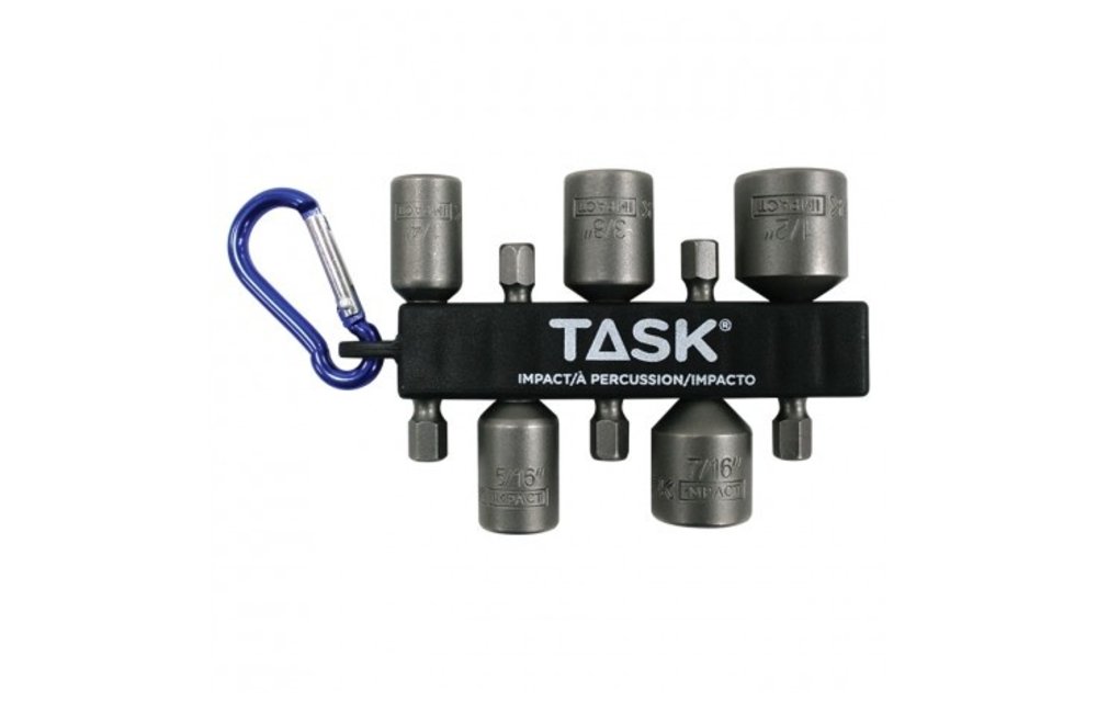 Task Magnetic Nut Driver Assorted Carabiner (5pc)