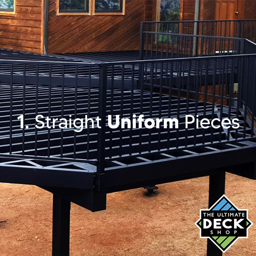 1. straight uniform pieces